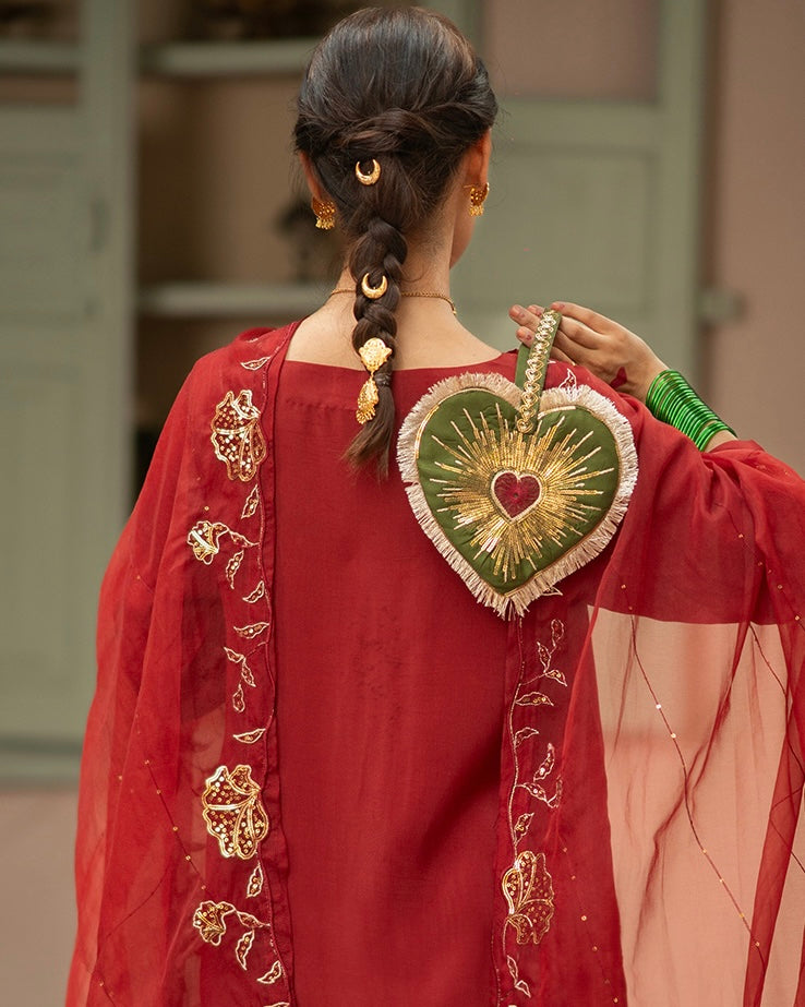 Dil-Bahar Potli - Mehndi Green