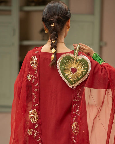 Dil-Bahar Potli - Mehndi Green