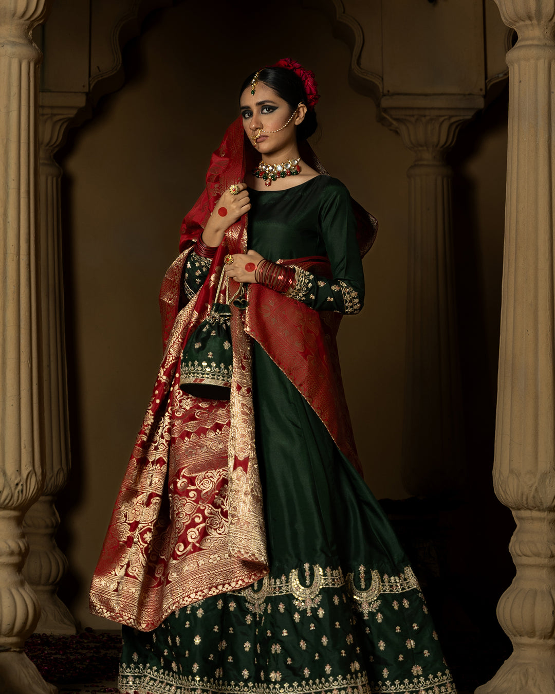 Husn Aara Silk Shawl