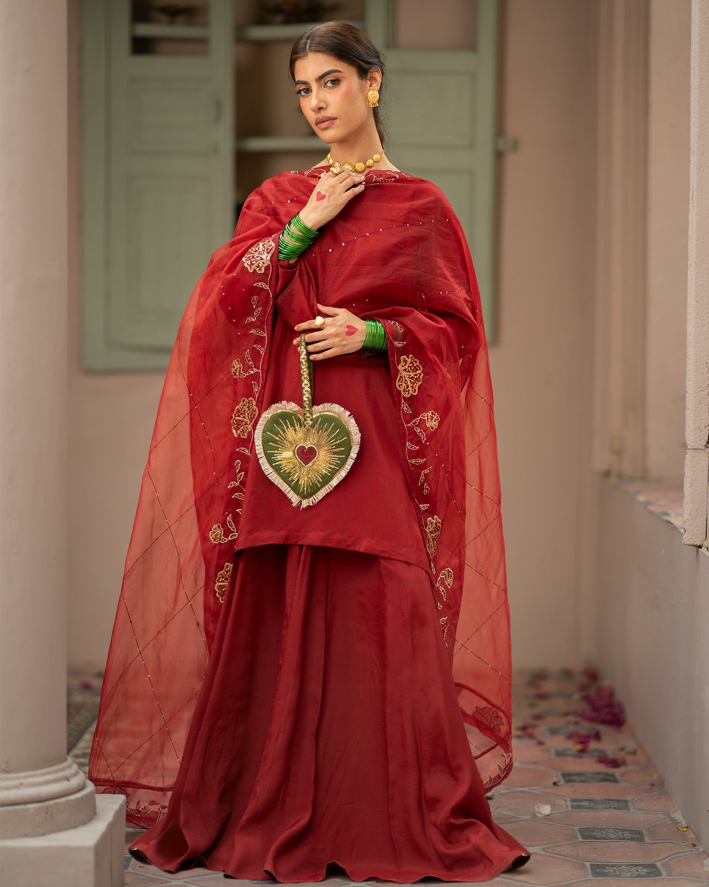 Dil-Bahar Potli - Mehndi Green