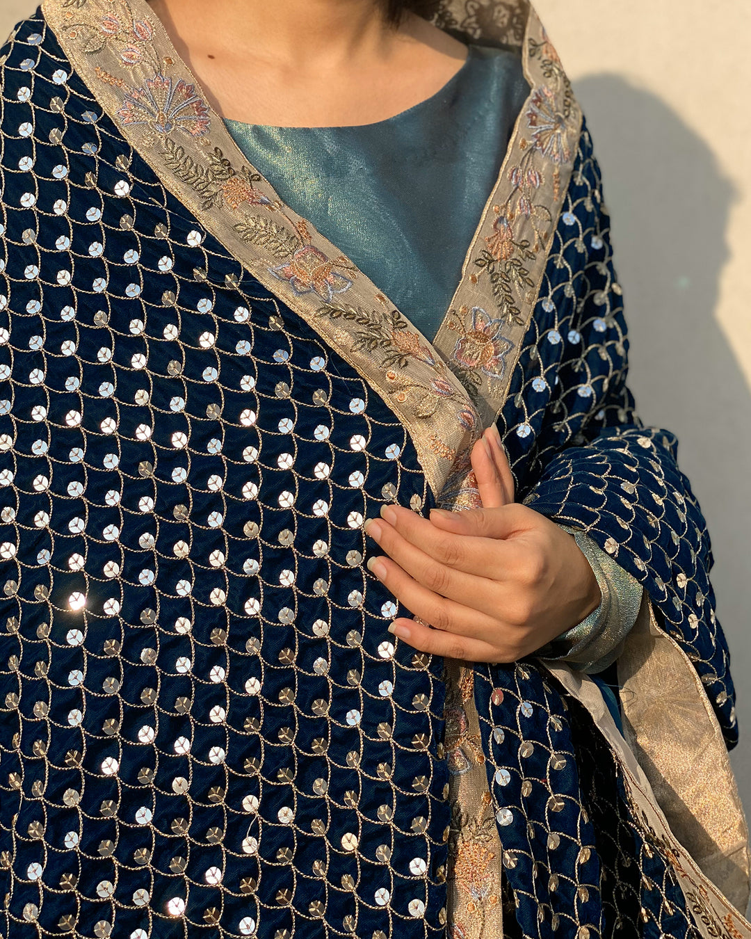 Mahrosh Velvet Shawl